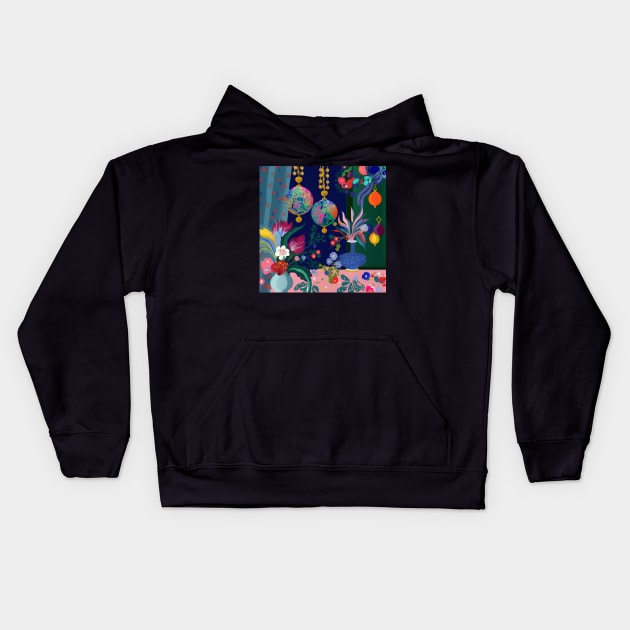 Buon Natale Kids Hoodie by RoseAesthetic